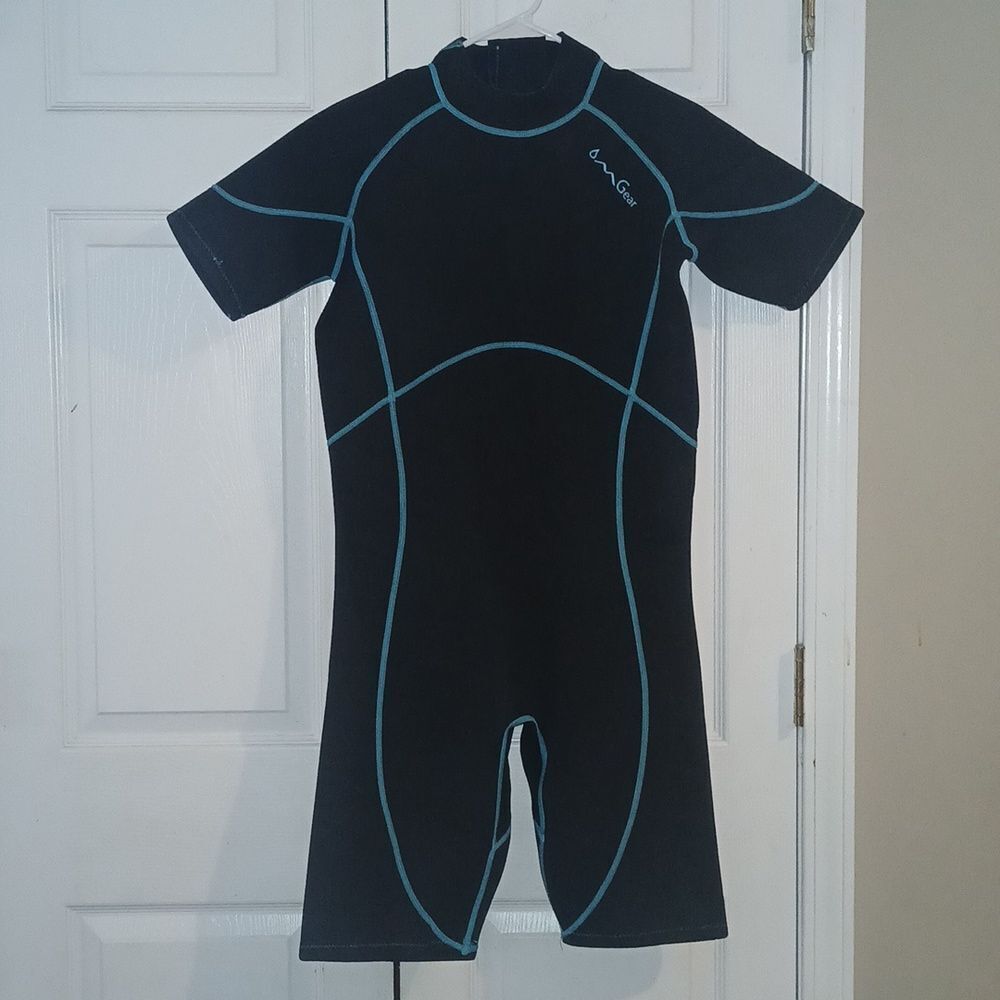 Omgear 3mm short wetsuit Thermal  Snorkel Suit for Snorkeling Scuba diving Sz L